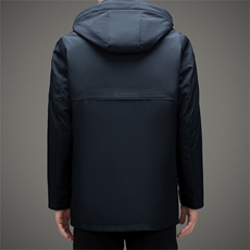 BAMJ-8903钱塘2020-2中年男士冬季厚款商务休闲连帽羽绒服P200，男装羽绒服，钱塘207-2