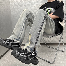 美式高街休闲牛仔裤个性小众休闲裤A061-JM1735-P65-控88，男装牛仔裤，电商A061-1