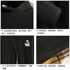 BT40239-P30半高领长袖t恤男大码内搭打底衫男砖墙，男装T恤，电商A040A