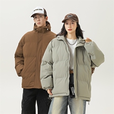 现货抖音得物可供视频三防加厚羽绒连帽棉衣外套面包棉服WM1277，男装棉衣，电商A486