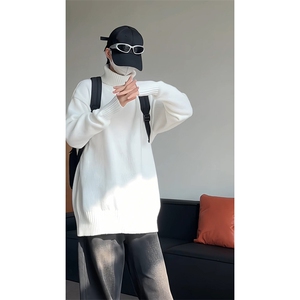 高领纯色毛衣男针织衫打底衫KD648-P35图片