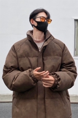 港风PU皮复古做旧设计钢印棉衣男MY77096P130控198抖控228，男装棉衣，星座227-7