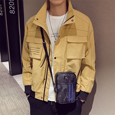 夹克男士2021春季新款休闲宽松韩版潮流棒球服外套DS320TP85，男装夹克，电商A102