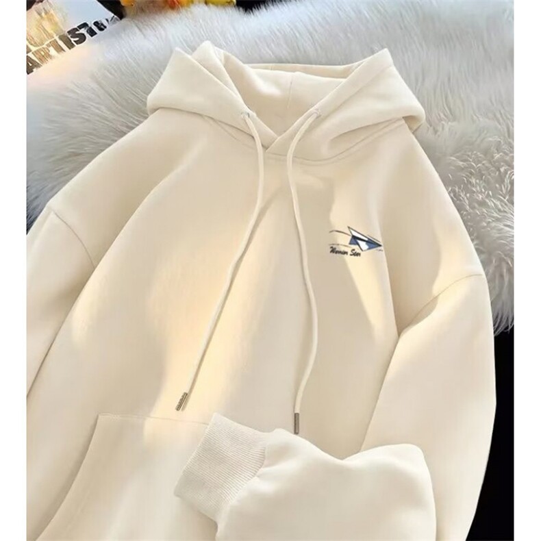 慵懒风情侣新款连帽卫衣外套男秋冬宽松百搭设计开衫上衣W8052，女装短外套，星座1116A（原606A-3）