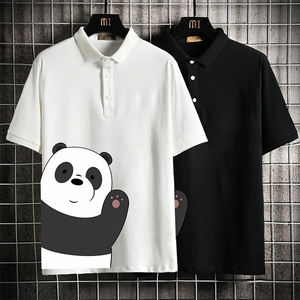 PL57159-P35 翻领短袖polo衫男大码胖子半袖t恤男有领保罗衫图片