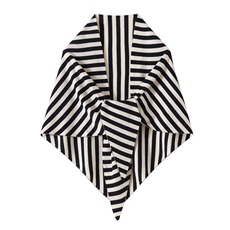 2026年秋季时尚百搭通勤简约休闲羊毛条纹三角巾，围巾，东远绒业