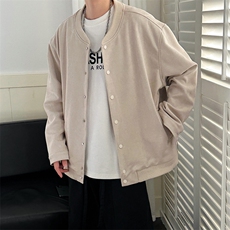 现货-秋季时尚鹿皮绒外套男宽松休闲外套夹克A351-AJ25112-P110，男装夹克，电商A351