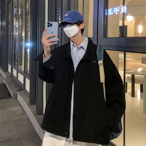 男装牛仔外套 23春秋季熊猫头像印花男生翻领夹克XZ514-2-N85-P88图片