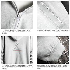 KS21140-P38加绒款-P43连帽开衫卫衣男运动外套大码班服网格，男装卫衣，电商A040A