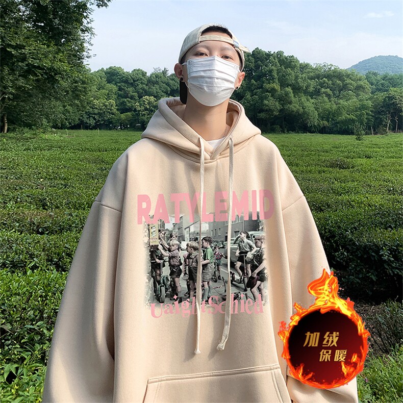 500克重磅秋冬美式加绒加厚卫衣外套DL1573常规特P35加绒特40,男装卫衣,电商A486