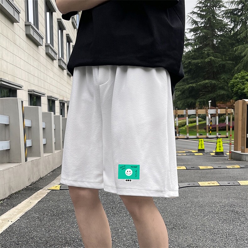 MK37264-P15冰丝短裤男士大码宽松休闲五分裤男运动中裤,男装休闲裤,电商A040
