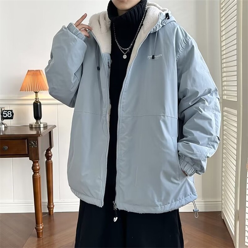 双面穿棉服外套男女帅气文艺冬季保暖2024新款ins棉衣MF180-P82,男装棉衣,星座412-3