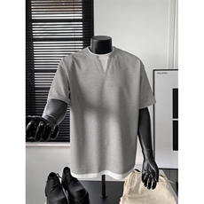XZ809A/DXXS16/特P24/控48华夫格假俩件短袖T恤，男装T恤，星座809A(原222-1)