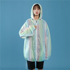 F3050/P38新款七彩防晒衣男夏季防晒服宽松遮阳运动薄款外套夹克，男装夹克，电商A141