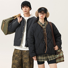 2025冬新款男日系潮牌双面穿白鸭绒羽绒服加厚外套棉衣YR60-F250，男装羽绒服，电商A101（原外27）