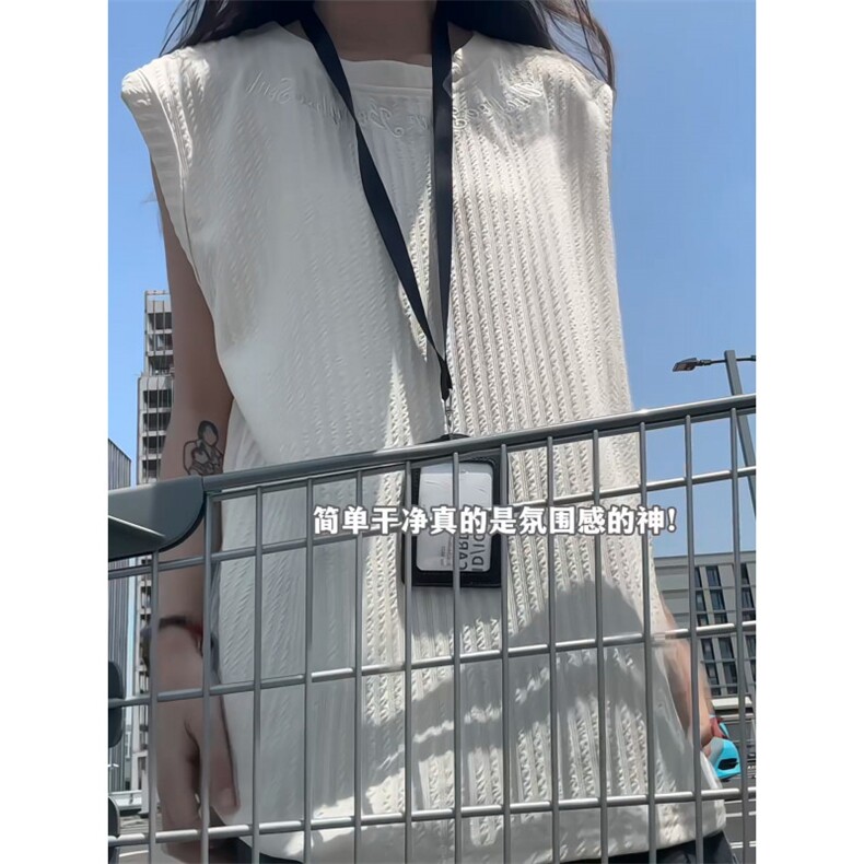 XZ809A/SSS01/特P24/控48美式圆领坎肩万针绣花背心T恤,男装背心/马甲,星座809A(原222-1)