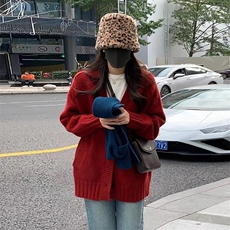 2025年秋季长袖V领3股加厚单排扣开衫，女装羊毛衫，新胜羊绒