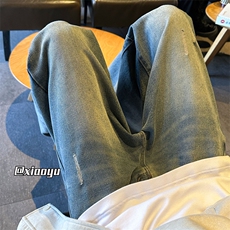 XZ616秋季新款复古设计感牛仔裤休闲长裤TY960P55控68，男装牛仔裤，星座512A（原616）