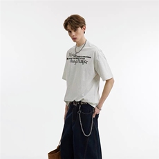 日系复古夏季新款青少年短袖t恤男圆领打底衫潮流百搭男士体恤衫，男装T恤，星座1210-1