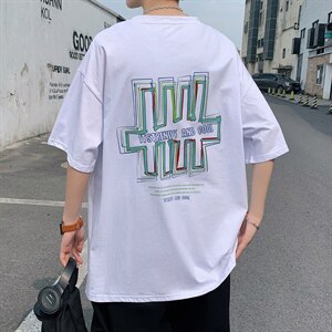 点击7%！2021夏季新款男士纯棉短袖T恤百搭半袖体恤衫T2155P28图片