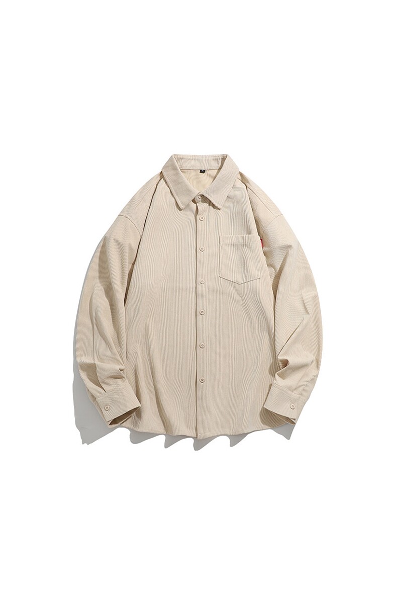 25年春季灯芯绒衬衫长袖大码宽松落肩现货DS-C323-1-2388-特批35,男装衬衫,电商C323-1
