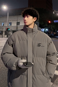 外景冬季加厚面包服男潮牌宽松百搭保暖棉衣立领外套MF00376/P90图片
