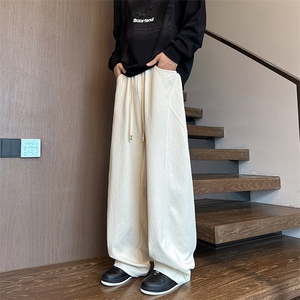 长裤微弹力秋季常规款纯色休闲裤垂感夏季春秋大码大码春秋休闲裤