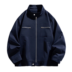 日系平铺工装飞行夹克秋季立领棒球服外套A436-1807-P80119，男装夹克，电商A436