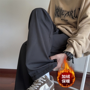 加绒休闲裤男宽松冲锋裤拖地裤 K4657-P35加绒P45 控58加绒控68图片