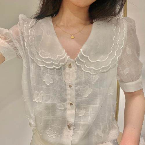 [现货]新款娃娃领小衫，女装，嘉乐馨秀(4F)