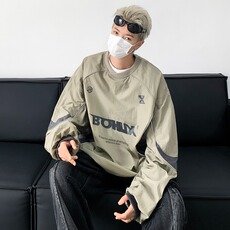 美式高街卫衣男长袖韩版潮流宽松百搭2024秋季ins外套WB292-P51，女装短外套，星座412-2