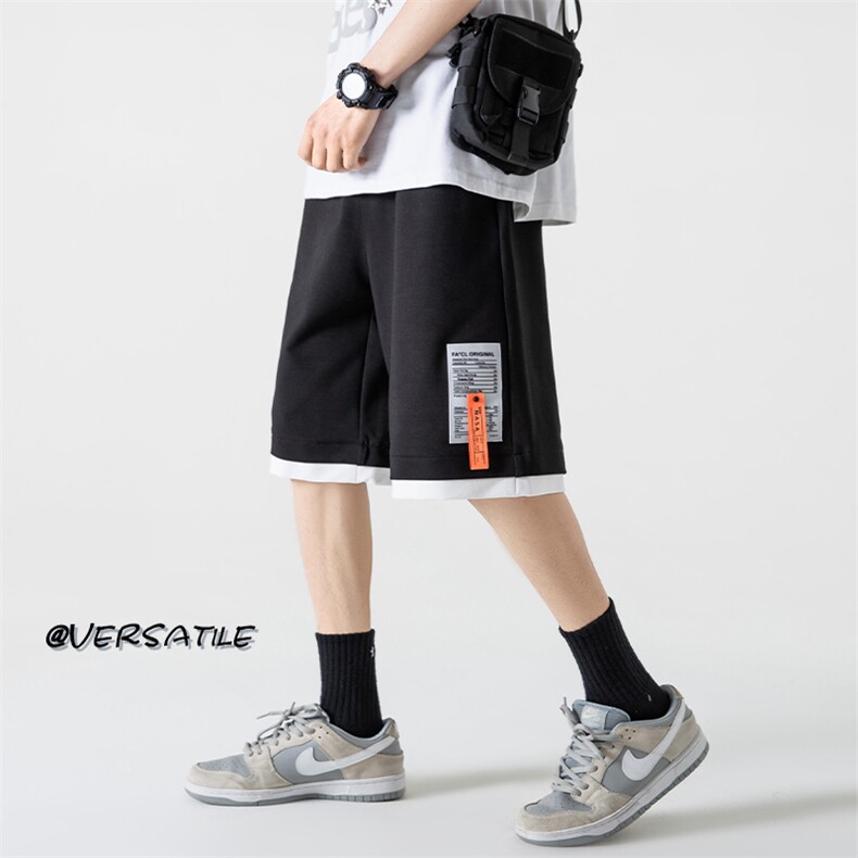 2023夏假两件贴标装饰大码男卫裤无影墙休闲五分短裤DK28002-P28,男装休闲裤,电商A082