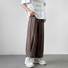 8XL-M风亚麻裤男宽松棉麻裤子大码阔腿裤灯笼裤新中式K965P30，男装休闲裤，电商D206-1