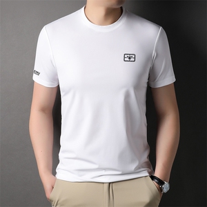 LM6528男士2023年夏季新款百搭T恤男短袖商务休闲体恤男P35图片