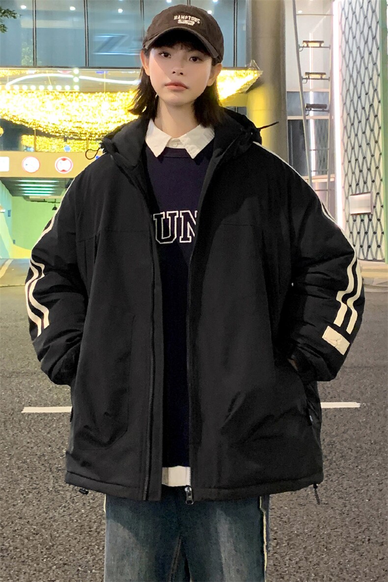 冬上新加棉加厚棉服中性保暖连帽棉衣外套男女8321-P110控价158,男装棉衣,电商A441-1