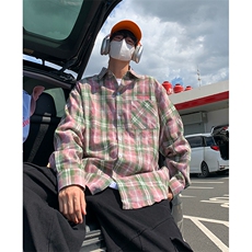 秋季新款QT2605-TP50控价88韩系高级感印花扎染休闲宽松衬衣男，男装衬衫，电商A102