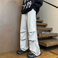 XZ616秋季重磅双褶拉链侧拼冲孔防水冲锋长裤TY1029特P40控78，男装休闲裤，星座512A（原616）
