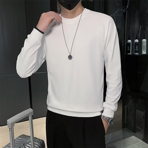 美式街头设计感圆领毛衣男慵懒风休闲针织衫WY2399P35图片