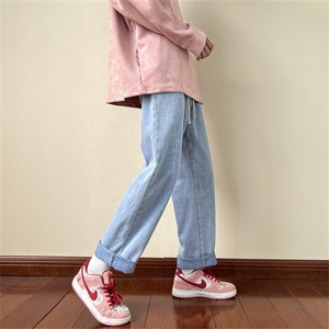 美式牛仔裤男秋季宽松直筒休闲裤男生长裤子A080-9291-P35