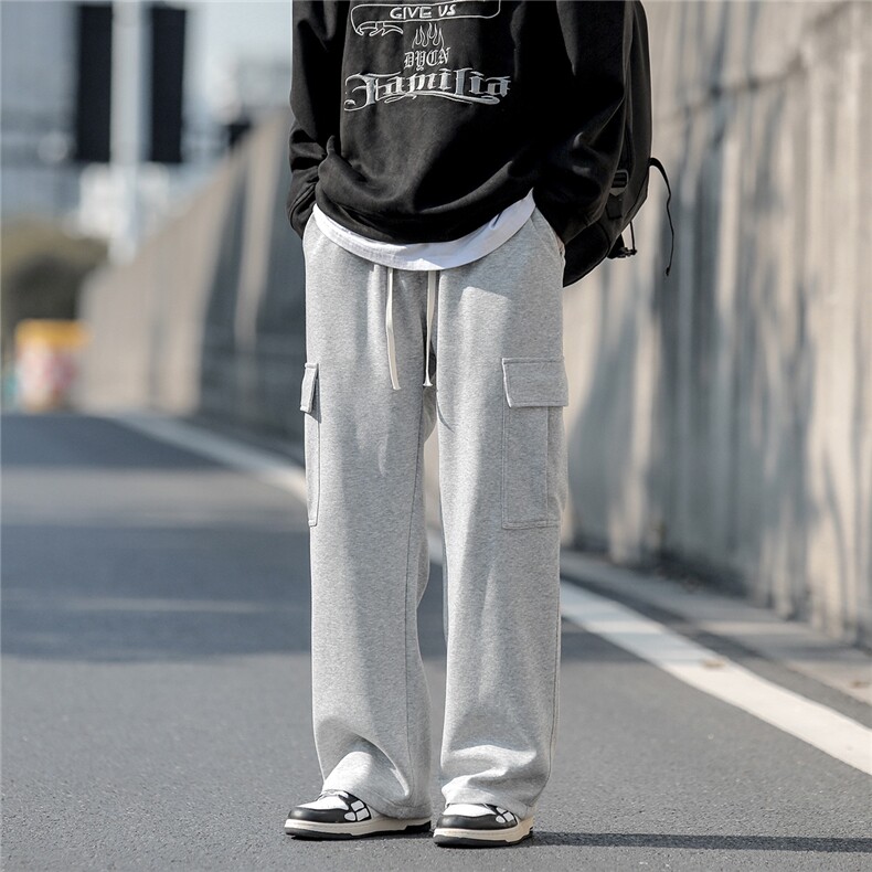 抖音直播得物2025秋冬Cityboy新品纯色运动裤卫裤K009P55,男装休闲裤,电商042