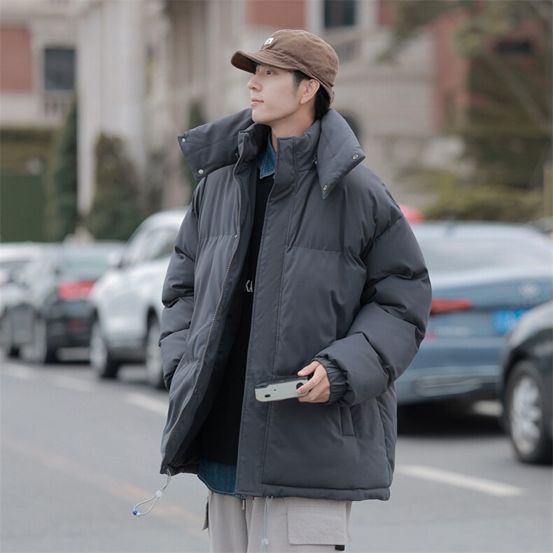 克莱因蓝冬季棉衣男加厚棉袄外套ins情侣款面包棉服M0761-P100,男装棉衣,星座308B-1