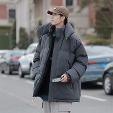 克莱因蓝冬季棉衣男加厚棉袄外套ins情侣款面包棉服M0761-P100，男装棉衣，星座308B-1
