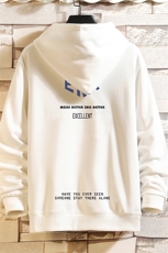 WY2120-P40加绒P45纯连帽卫衣男大码运动帽衫宽松薄外套，男装卫衣，电商A040A