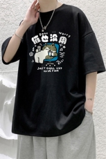 230g重磅纯棉短袖t恤男大码半袖半截袖DX17403-P20，男装T恤，电商A040