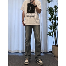 cleanfit裤子高街潮牌水洗微喇叭牛仔裤NZ05，男装牛仔裤，星座310A-4