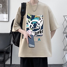 麂皮绒短袖t恤男大码半袖男JD82275-P25，男装T恤，电商A040