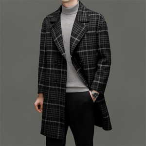 M8051-13钱塘2020-3新款冬季商务休闲百搭中年男士毛呢外套P380图片