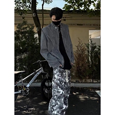 复古牛仔夹克男cleanfit简约高级设计感立领外套J29，男装夹克，星座1116A（原606A-3）