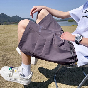 M-8XL 夏季宽松大码冰感工装短裤五分裤XZ109-K2356-P35图片
