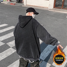 重磅水洗做旧加绒卫衣连帽光板直播有帽绳BK6600-P58加绒P68，男装卫衣，星座517A